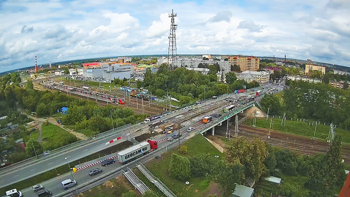 Онлайн веб-камера на Волоколамском шоссе, Клин